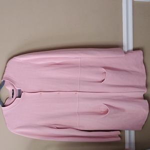 Eileen Fisher Silk Blend Pink Long Cardigan Size XL